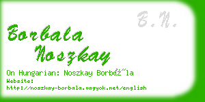 borbala noszkay business card
